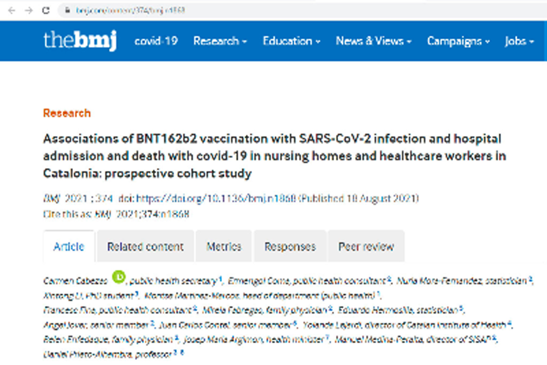 Les vacunes COVID-19 redueixen infeccions i mortalitat 