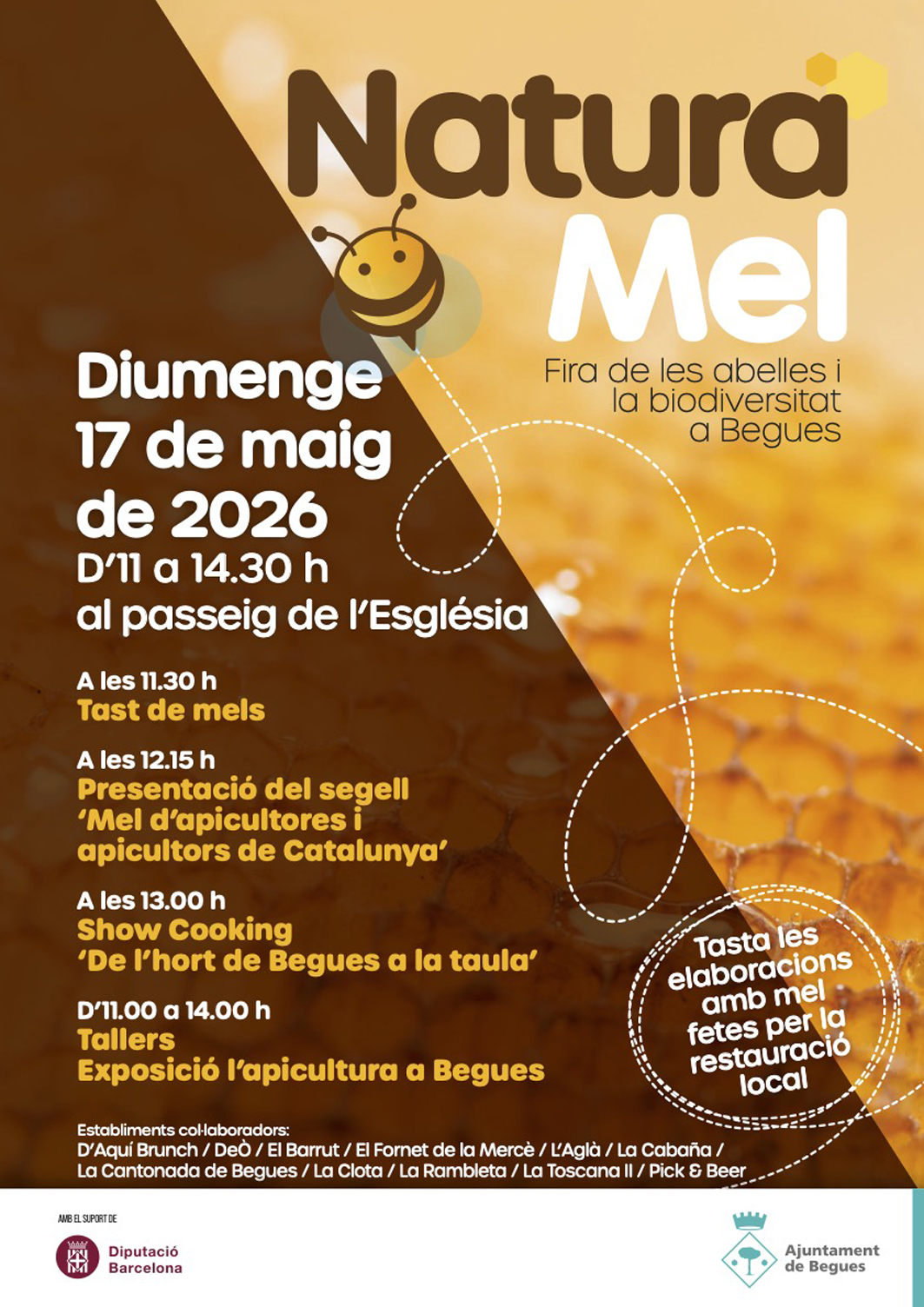Begues celebrarà diumenge, 17 de maig, la tercera edició de la Fira NaturaMel