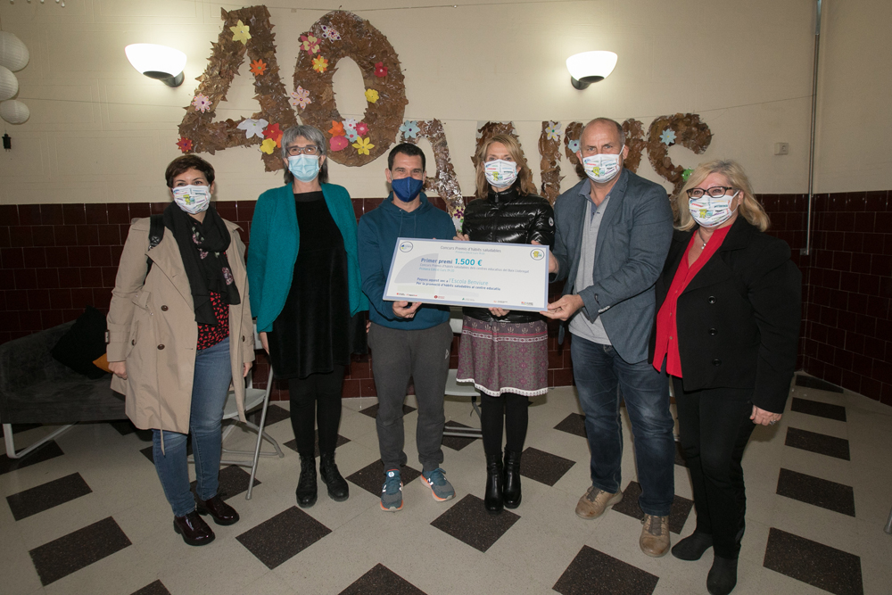 El Consejo Deportivo del Baix Llobregat y el Ayuntamiento entregan el 1º Premio de Hábitos Saludables en la escuela Benviure