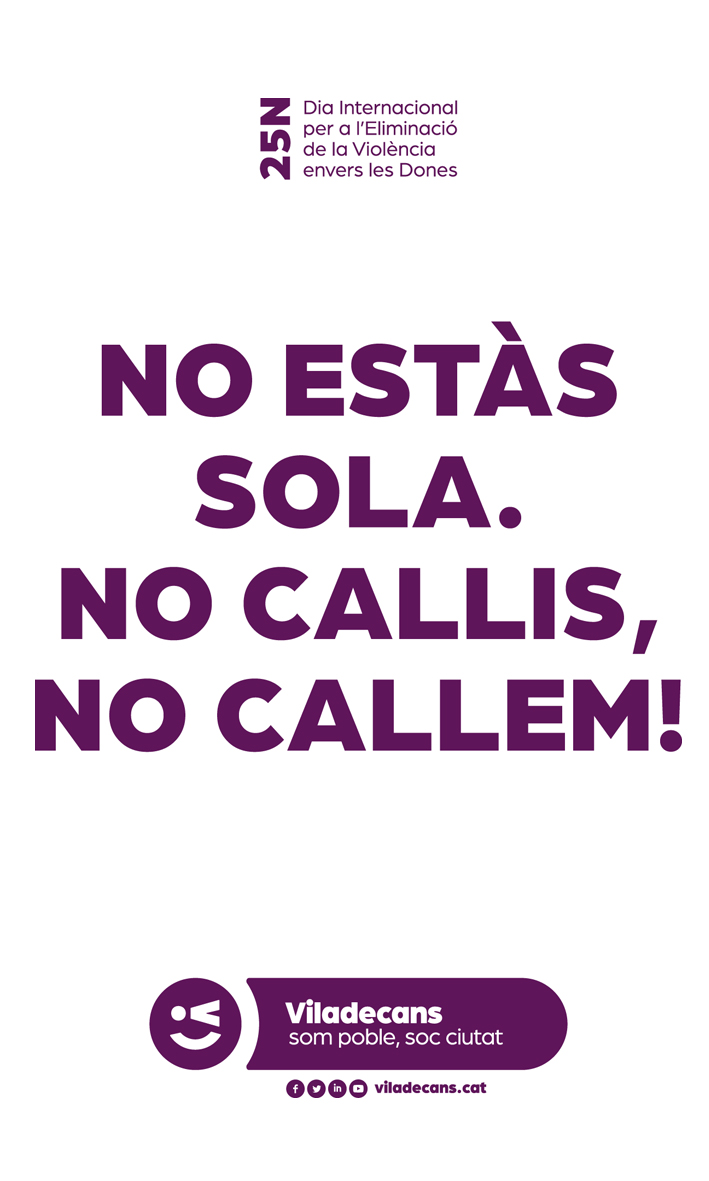 Viladecans condemna activament la violència envers les dones