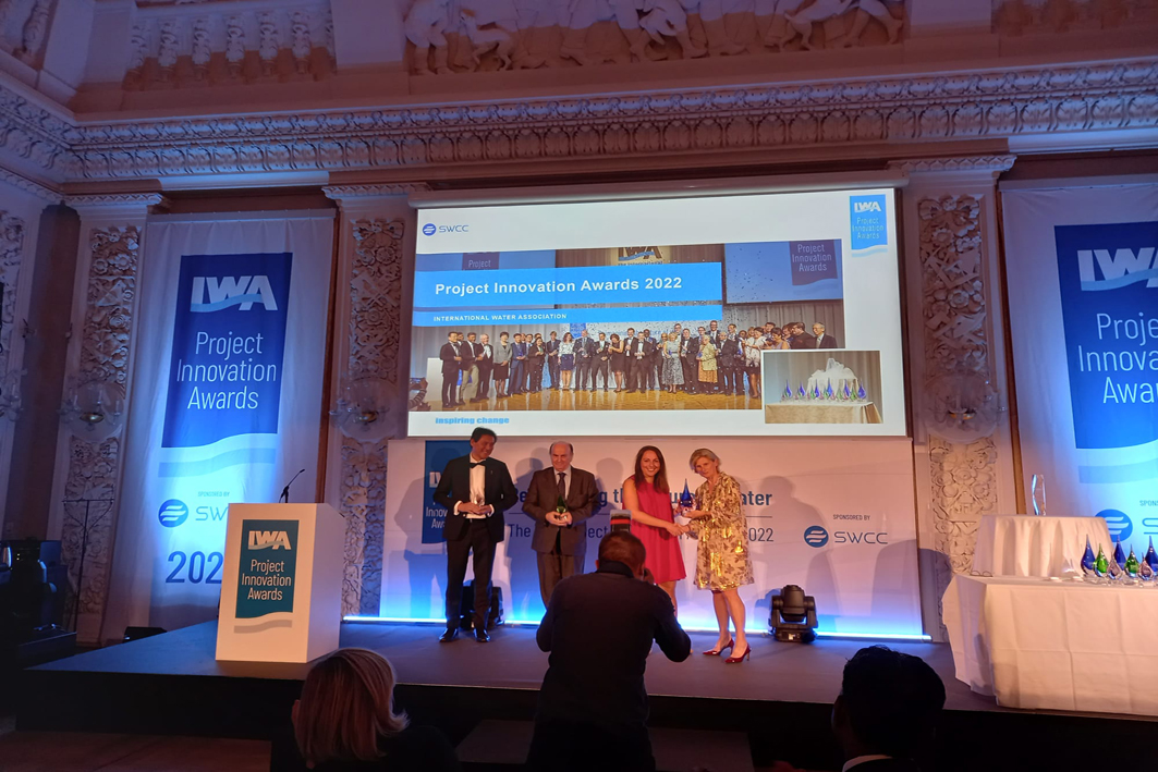 Oro en los premios de la IWA  World Water Congress 2022