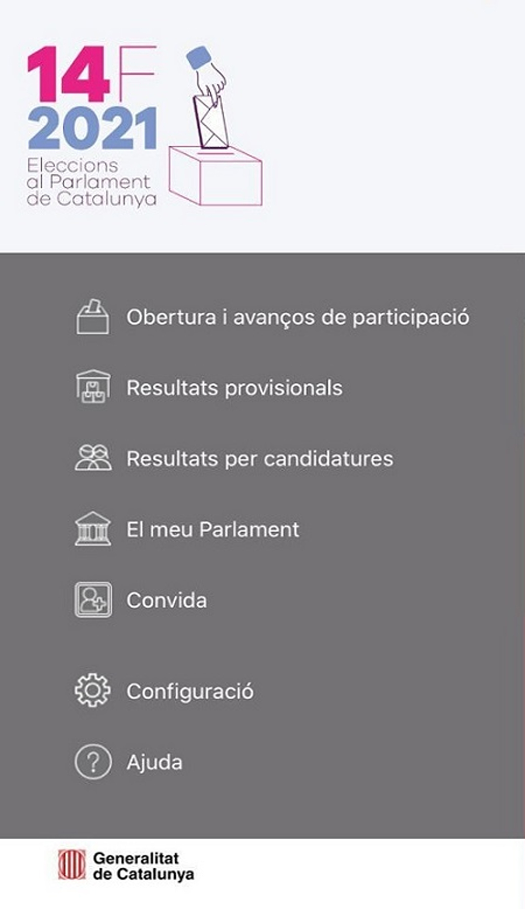 L'aplicació mòbil per seguir en temps real les eleccions del 14-F